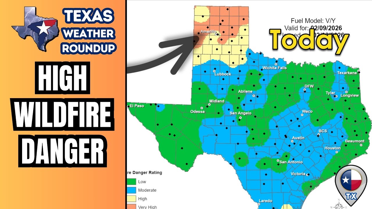 Texas Weather Turns Active: Fire Danger Now, Storm Risk This Weekend