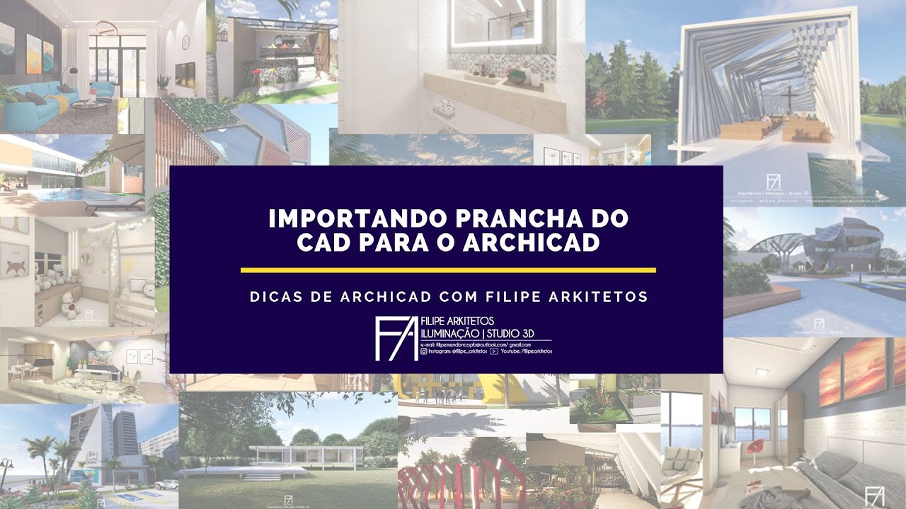 Importando prancha do cad para o ArchiCAD
