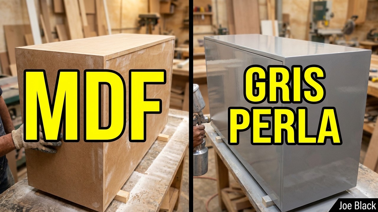 Aprende a Pintar un Mueble Color Gris Perla Aplicando Primer y Laca Gris en MDF