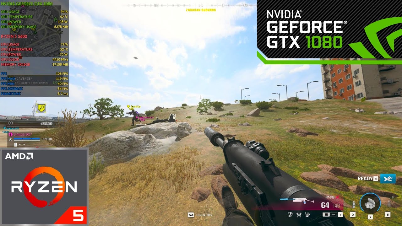 Call of Duty Warzone | Ryzen 5 5600 | GTX 1080 8GB | 1080P | FULL HD