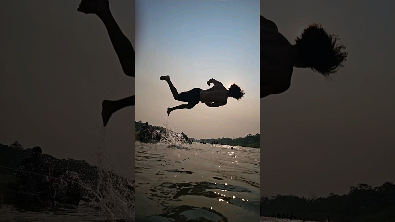 Praia e p&ocirc;r do sol #noflowvlog #praia #p&ocirc;rdosol #saltosmortais