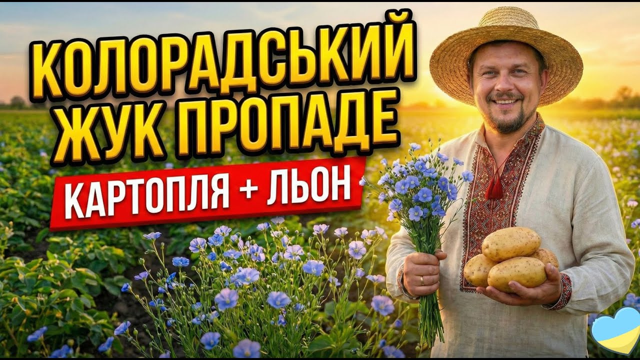 Як позбутися колорадського жука БЕЗ ХІМІЇ? Картопля + Льон: Повна інструкція 2026.