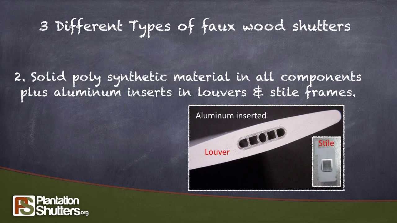 Faux Wood Shutters