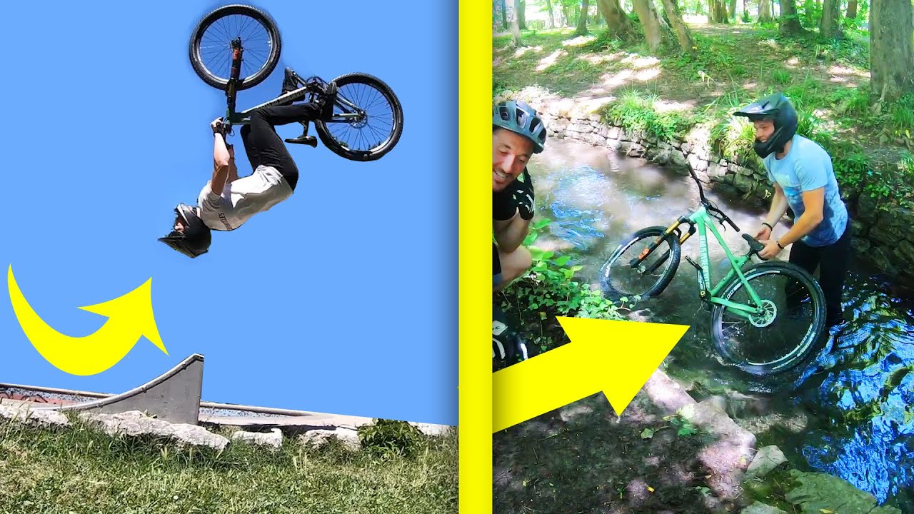 DÉFIS MINI TREMPLIN (Il finit dans l'eau !)