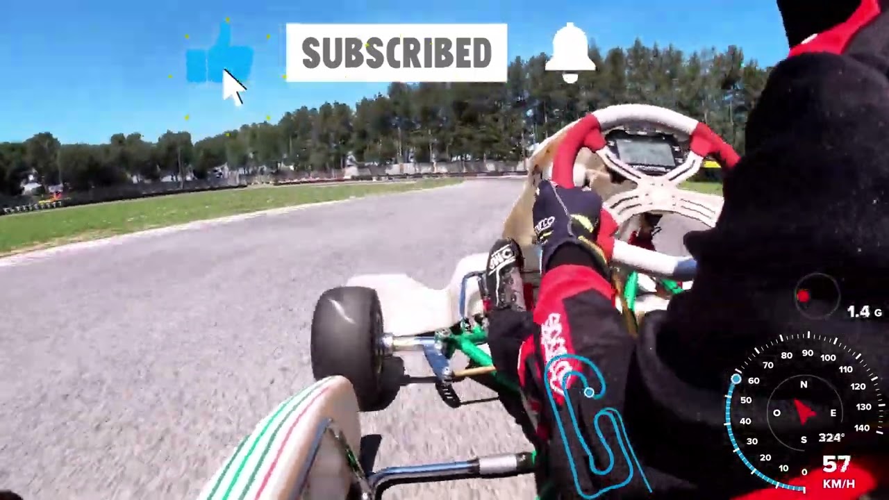 Corridonia: onboard racing kart at Cogis Kart. Test pre-gara Coppa Italia OKN 2023