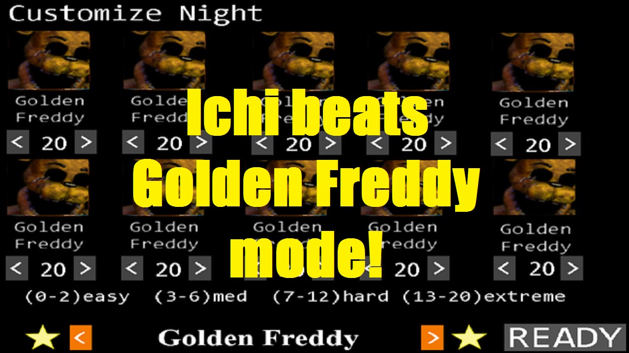 Ichi BEATS Golden Freddy 10/20 Mode, LEGIT, UNCUT, COMPLETE!
