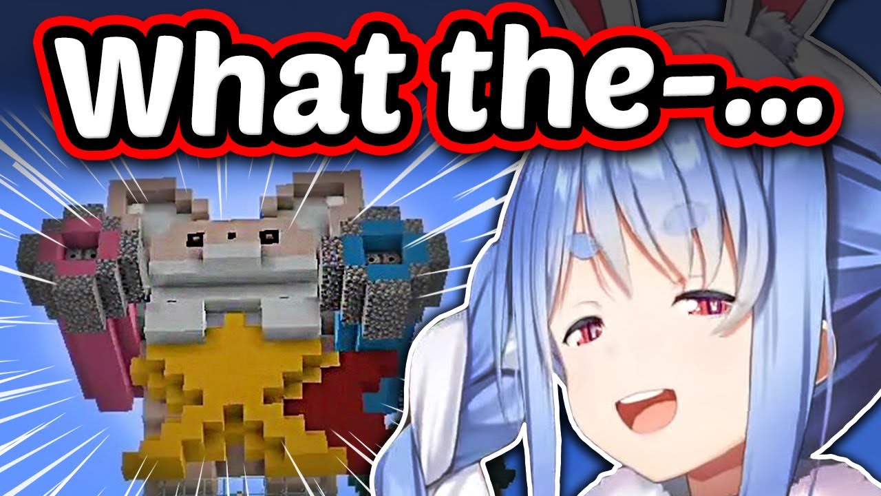 Pekora Wasn't Quite Scared By SoraKoyo Cannon - New Holoserver Minecraft 【ENG Sub Hololive】