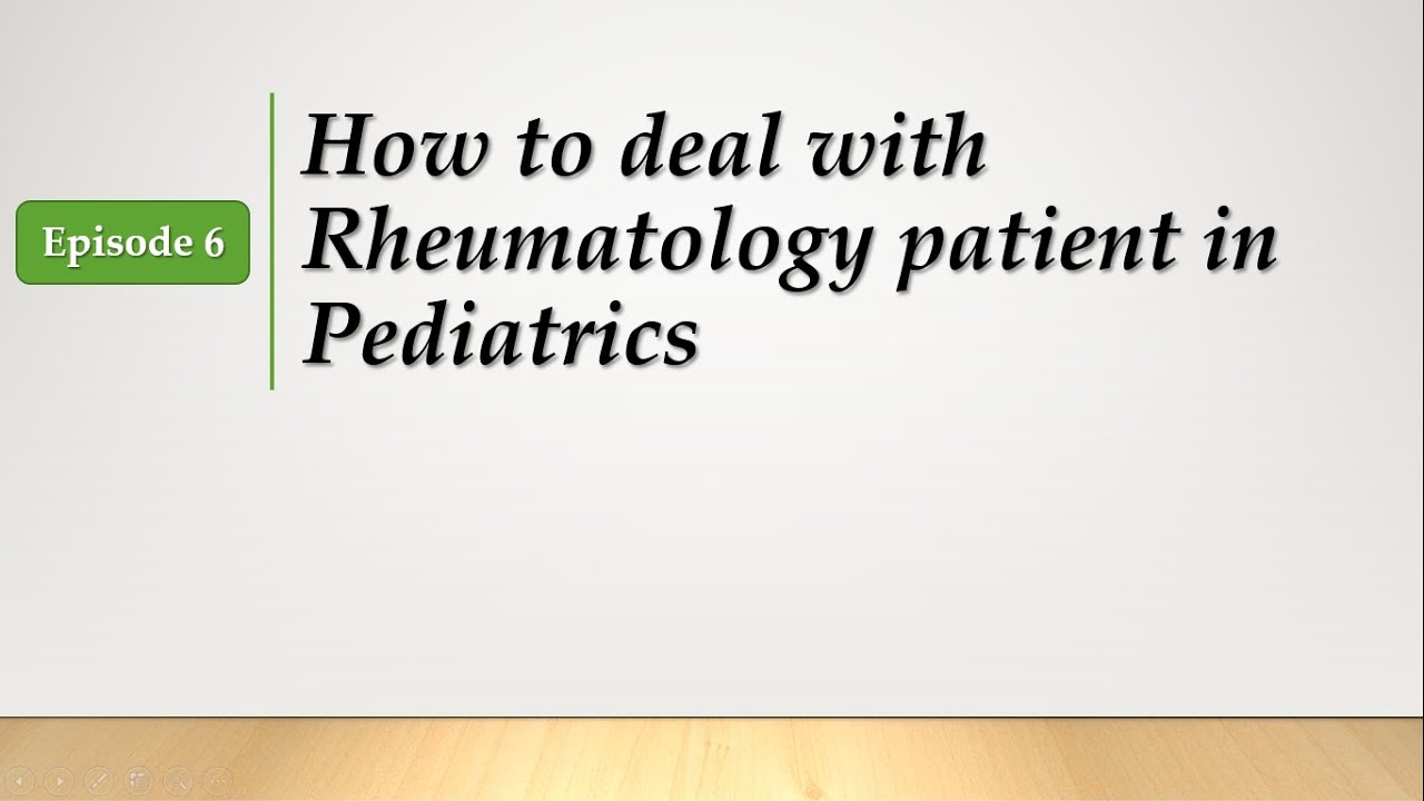 Pediatrics Residency Rheumatology