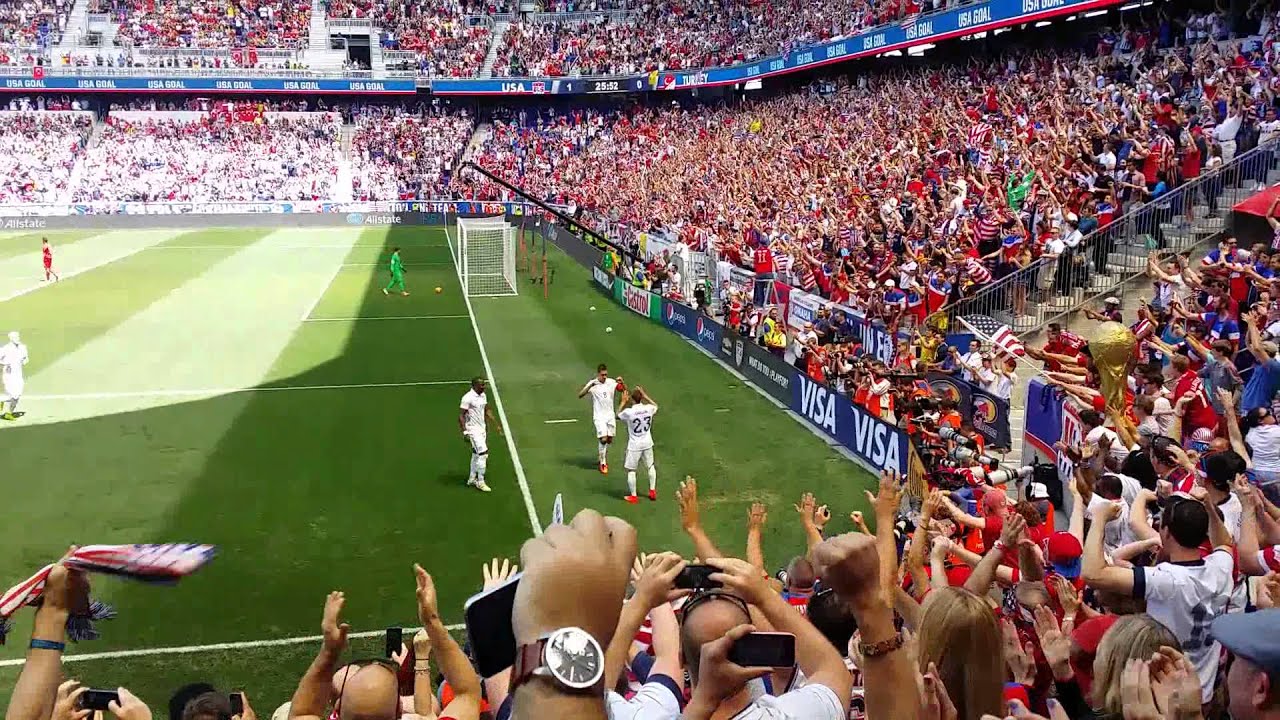 Fabian Johnson Scores USA goal vs Turkey