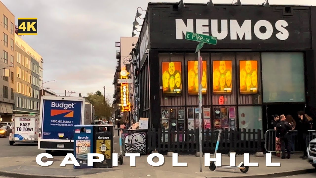 [4K] Seattle's CAPITOL HILL Walk : Neumos to the Paramount Theatre