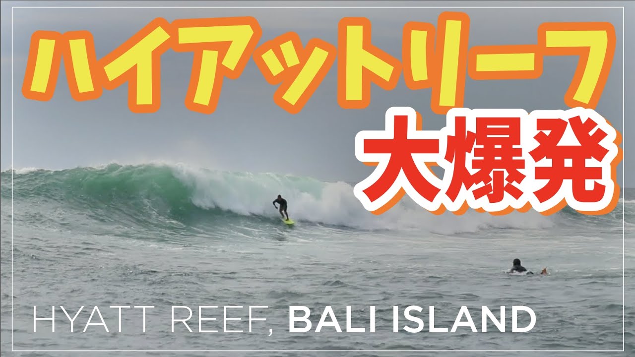 ハイアットリーフ大爆発!! いい波が押し寄せてます【バリ島 サーフィン】Hyatt Reef, Bali island
