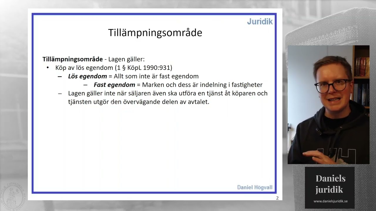 Köplag - Del 1 - Tillämpningsområde