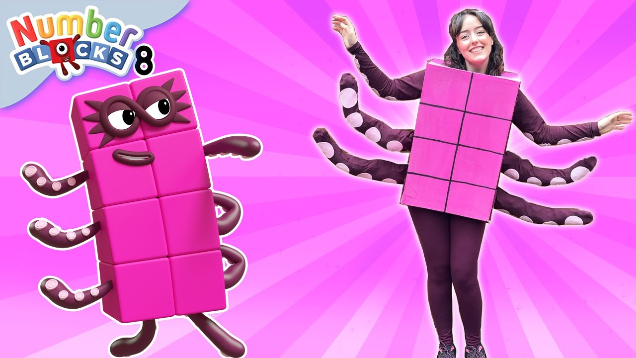 DIY Awesome Octoblock Dress Up Costume for Grown Ups! | Number Day | Learn to Count | Numberblocks