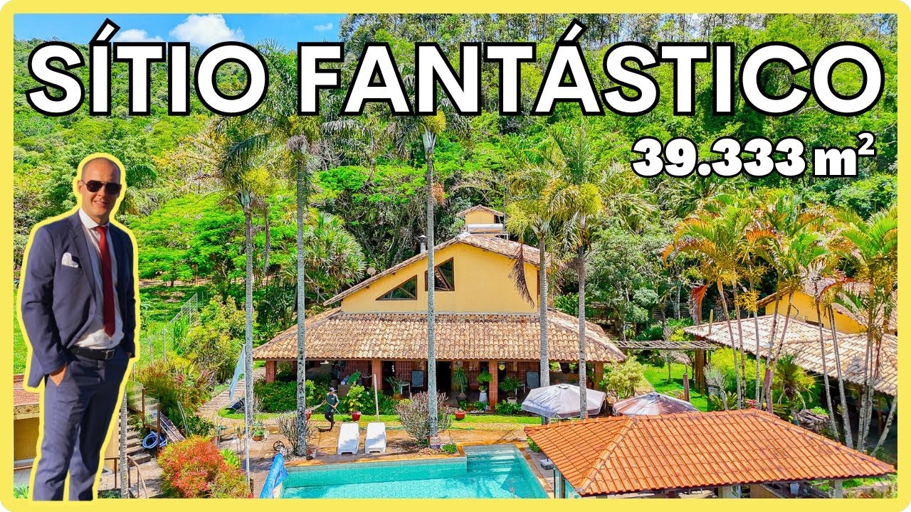 Sítio Entre Louveira e Itatiba | 39.333m² | Casa, piscina, Sauna e Estrutura Completa