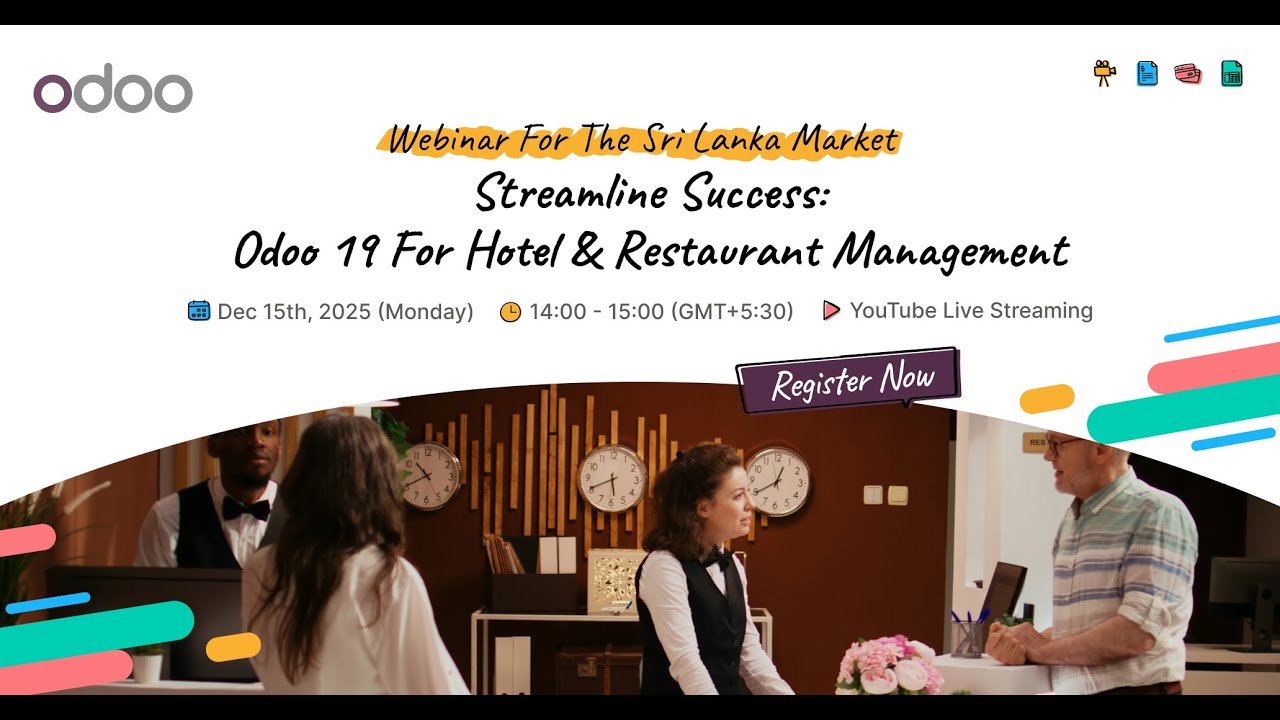 Streamline Success: Odoo 19 for Hotel & Restaurant Management (Sinhala + English)