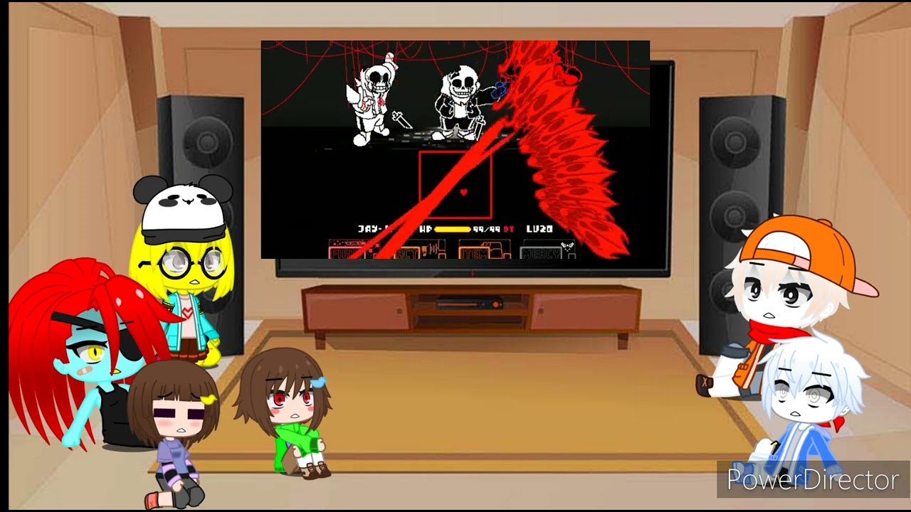 Undertale react to jay!error!sans fight