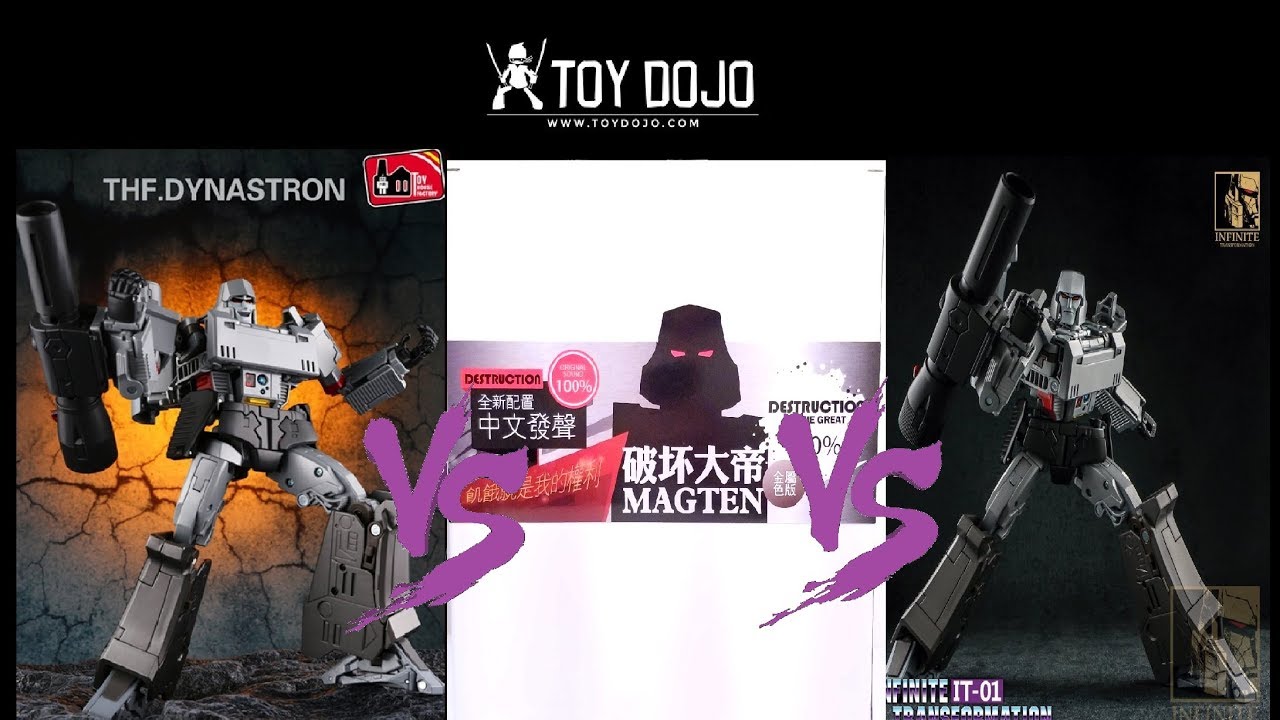 Transformers Magten Megatron vs Mp-36 vs THF vs IT (With IT updates)