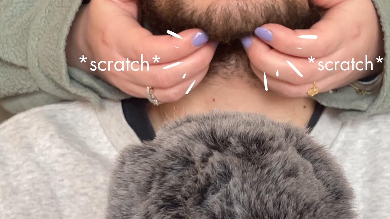 ASMR Beard Scratching on my Boyfriend ❤️🧔‍♂️