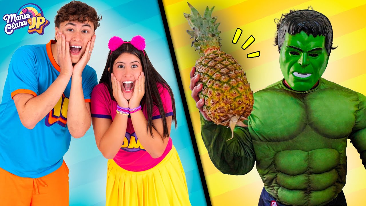 Maria Clara e JP ficam superpoderosos com comida saudável 😱