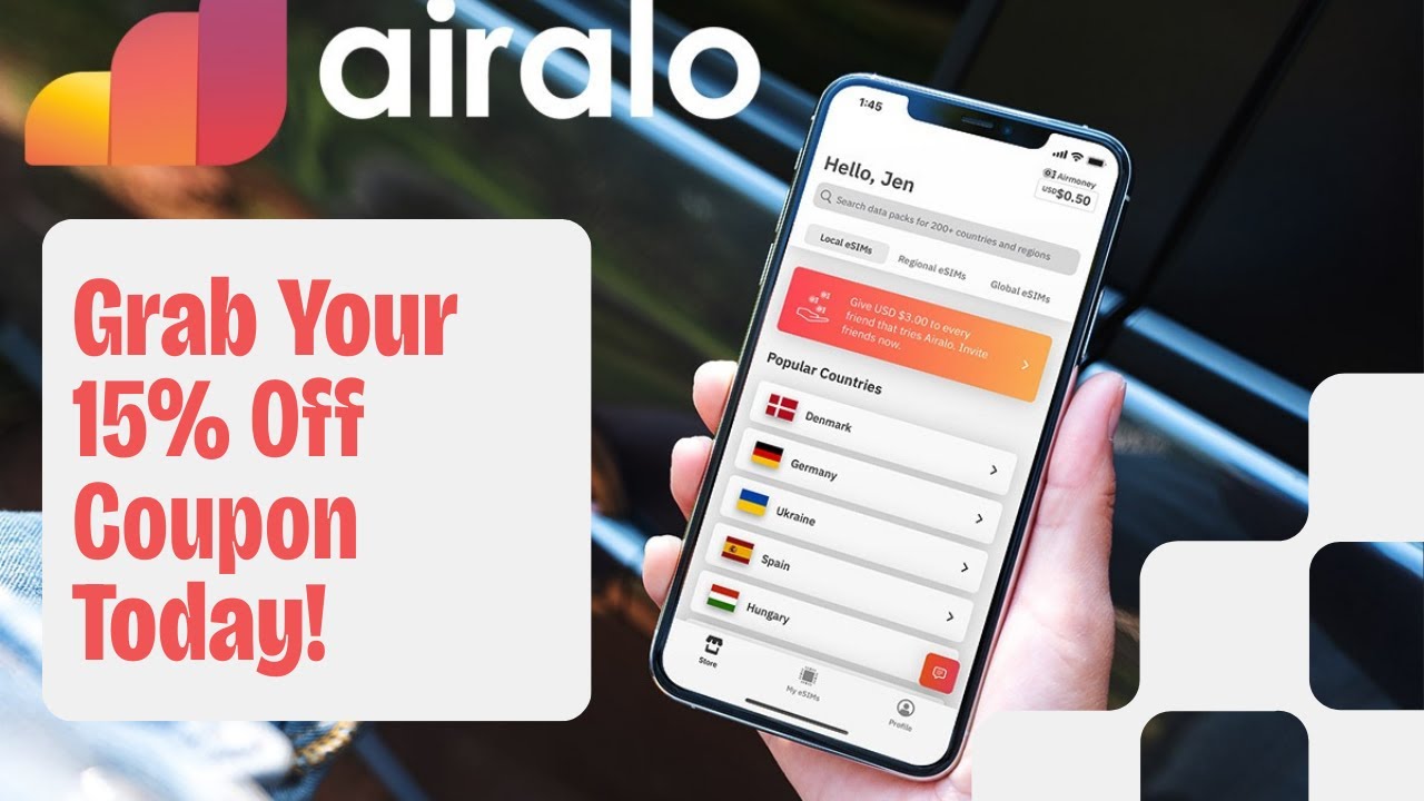 Airalo Coupon Code 2025 &ndash; Get The BEST Airalo Discount (Exclusive Promo!)