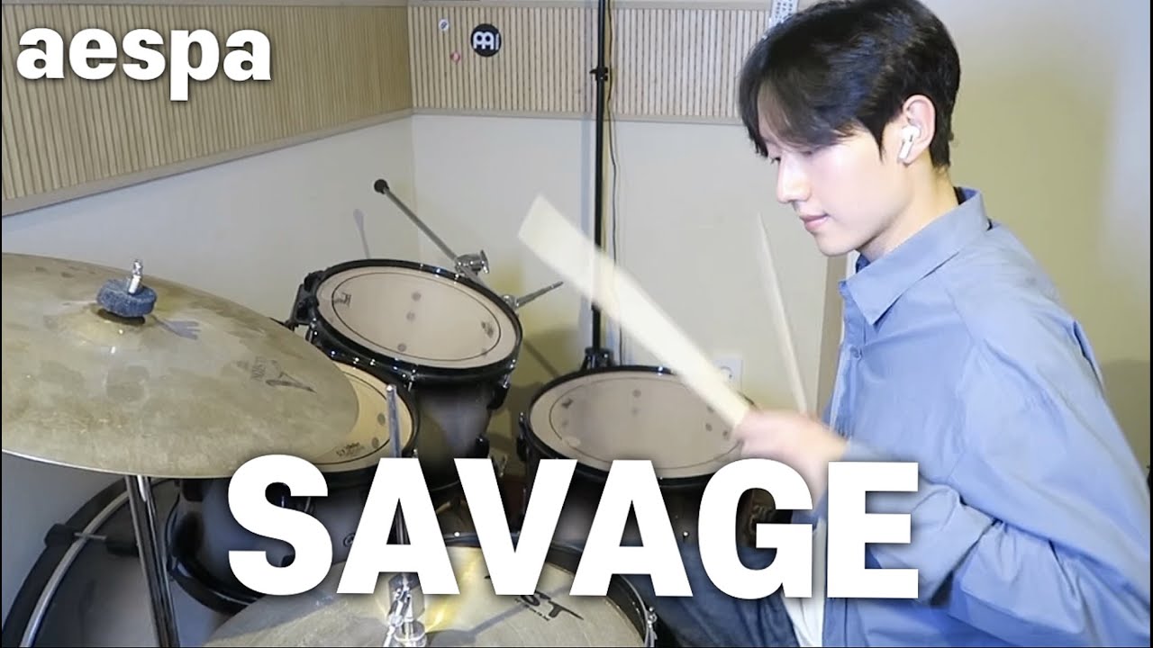 aespa 에스파 - Savage DRUM COVER