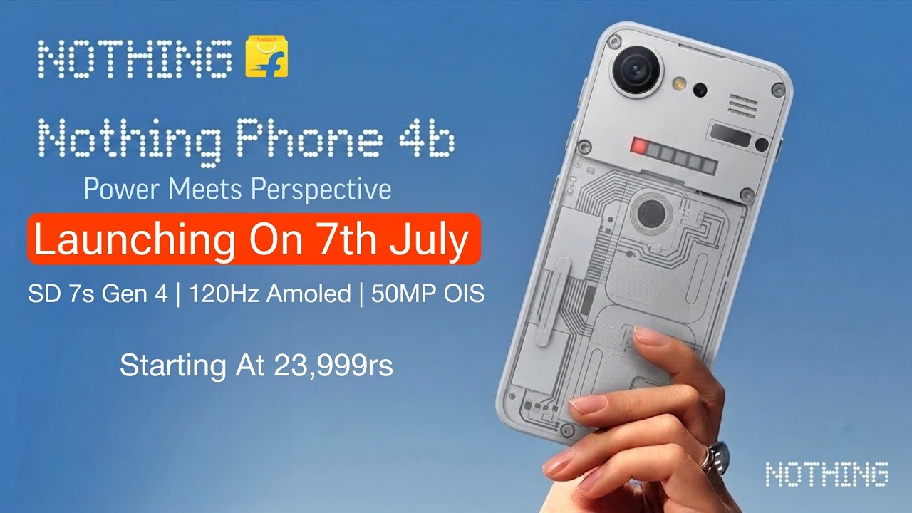 Полные характеристики и дата выхода Nothing Phone 4b в Индии | Цена Nothing Phone 4b в Индии