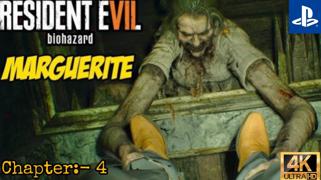 Chapter:- 4 Resident Evil 7: Marguerite Baker Boss Fight (PS5 4K 60FPS) - Hindi Gameplay