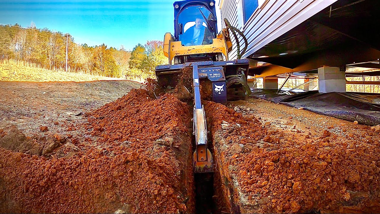 START TO FINISH IN 1 DAY!!! 500’ OF PEX WATER LINE, FROM THE CITY METER TO THE HOME…