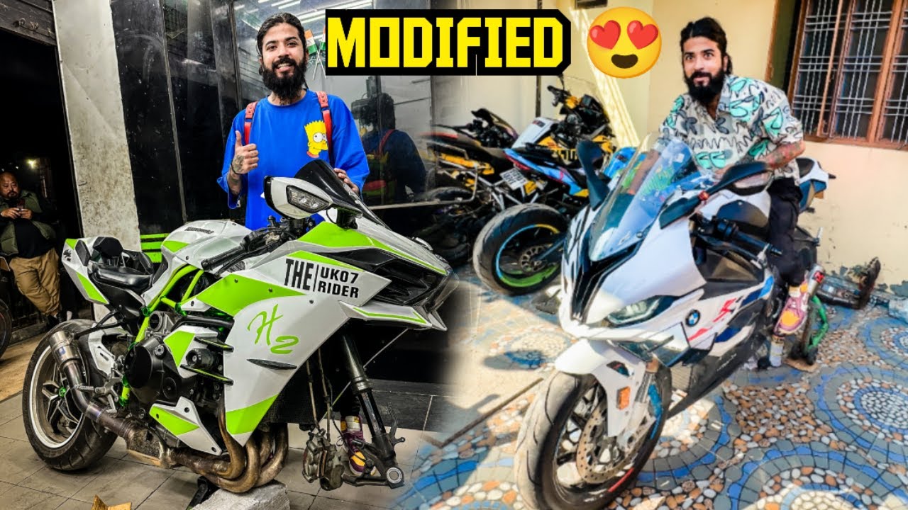 Apni BMW S1000RR Aur H2 Ko Modify Karwa Diya Loud Exhaust Laga Ke 😍