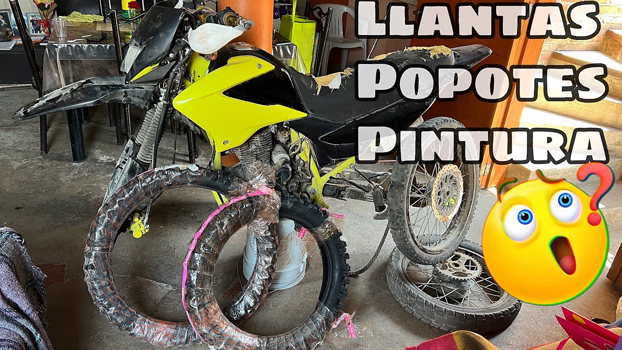 Llantas nuevas!! Popotes, tapizar asiento, pintura en rines!!! Dm200 empiezan las mejoras
