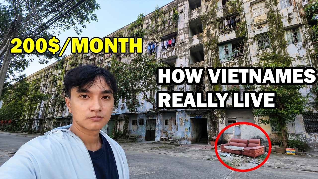 Inside a Typical Low Income Apartment Complex in Vietnam