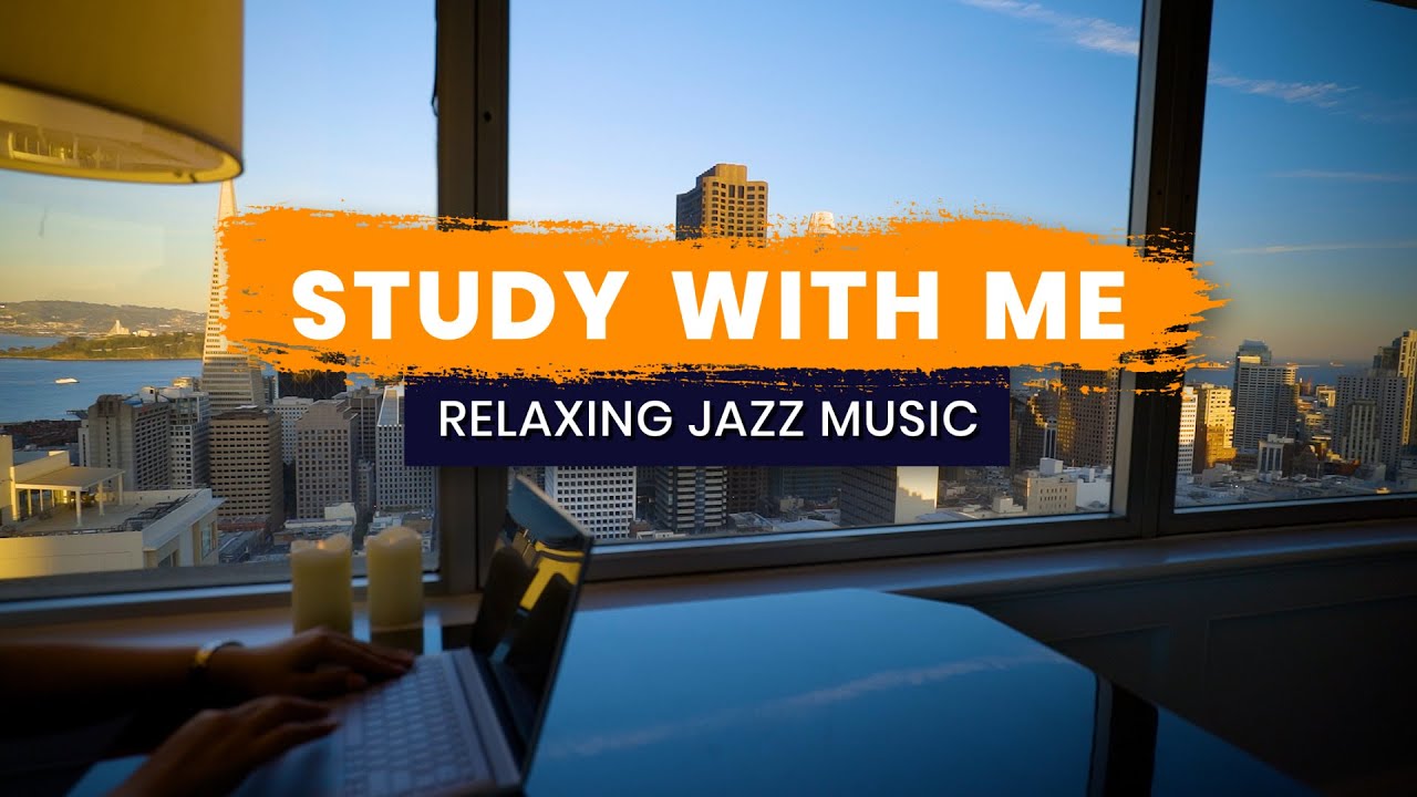 Study with Me 2 Hours with Jazz Music & Pomodoro Timer