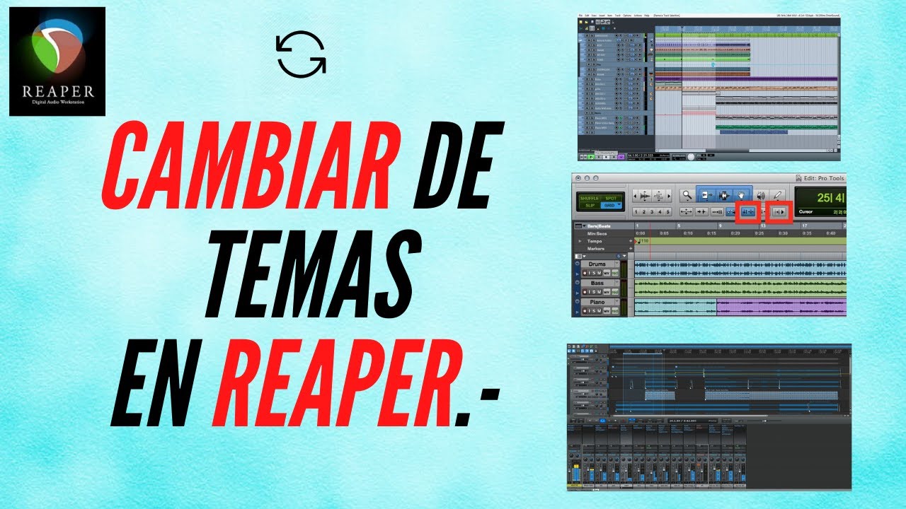 CAMBIAR de TEMA EN REAPER, Fácil, Rápido Y Bien Explicado.