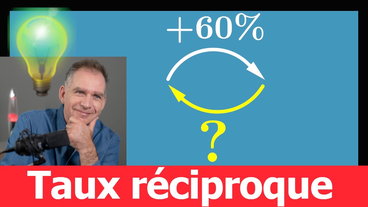 Comment calculer un taux d'évolution réciproque • pourcentage collège seconde STMG • IMPORTANT