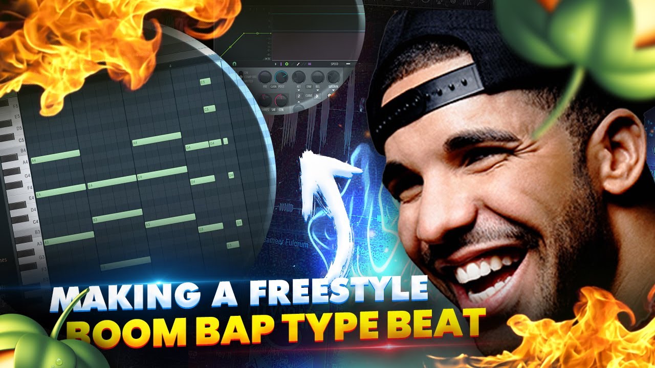Making A Freestyle Boom Bap Rap Beat in 4 MINUTES Or LESS FL Studio Tutorial