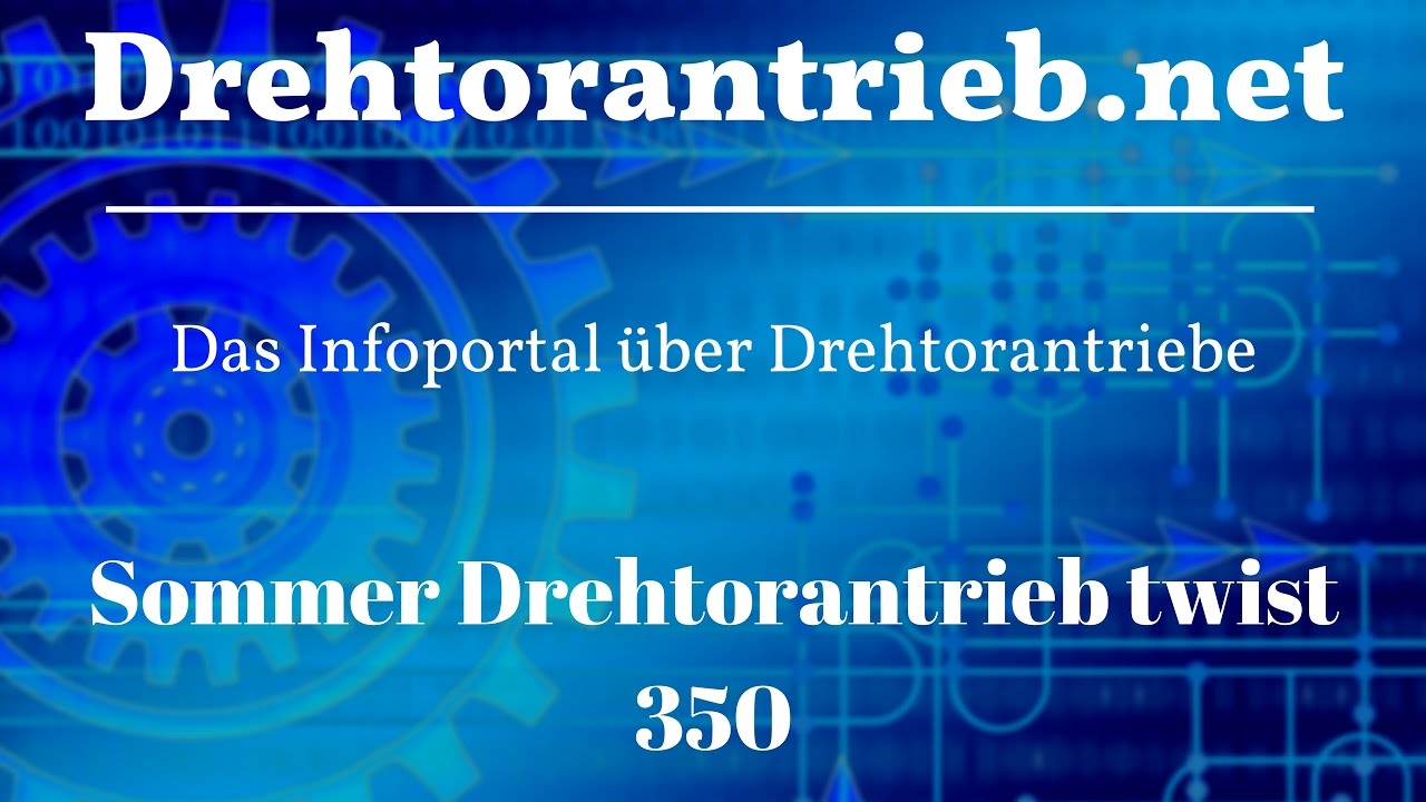 Sommer 3360V000 Drehtorantrieb twist 350 einflüglig | Tipps und Preisvergleich