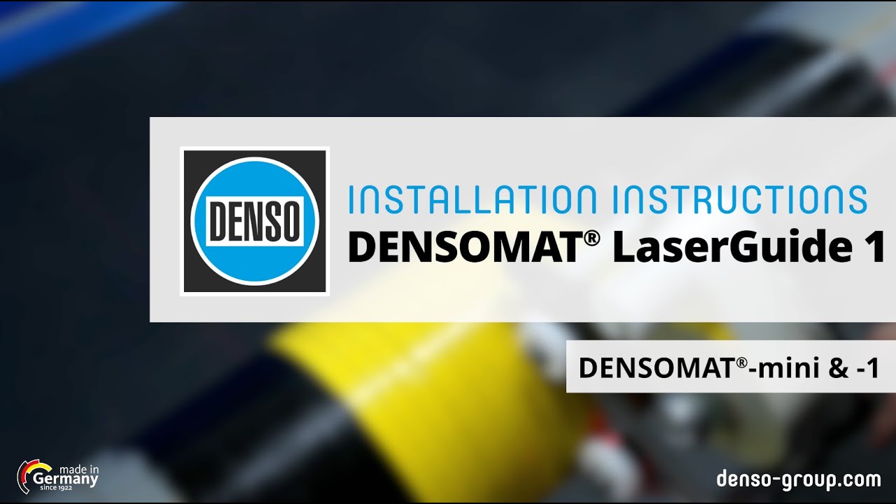 Installation Instructions LaserGuide 1 for DENSOMAT®-mini or -1