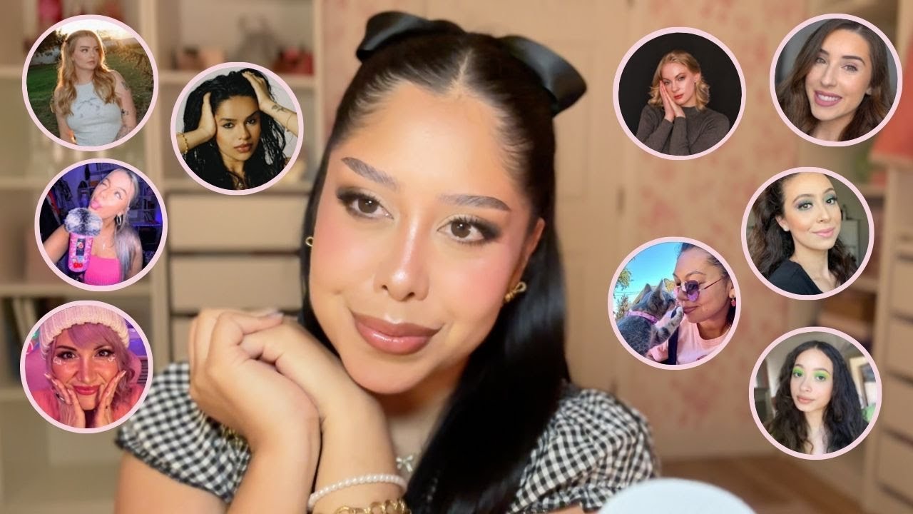 ASMR | ♡ I Let my fav ASMR creators choose my makeup routine! (Clicky whispers)