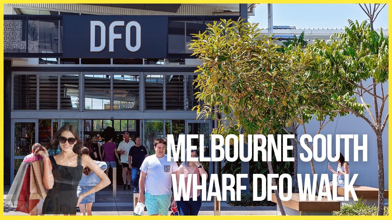 Melbourne South Wharf Walk - River Promenade to DFO - 4K