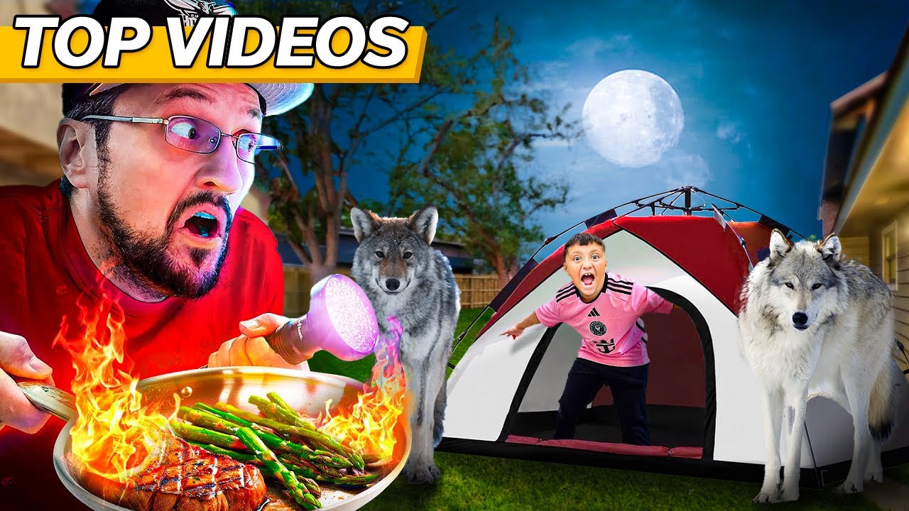 24 Hours Living in Our Backyard!| FV Family Top Videos