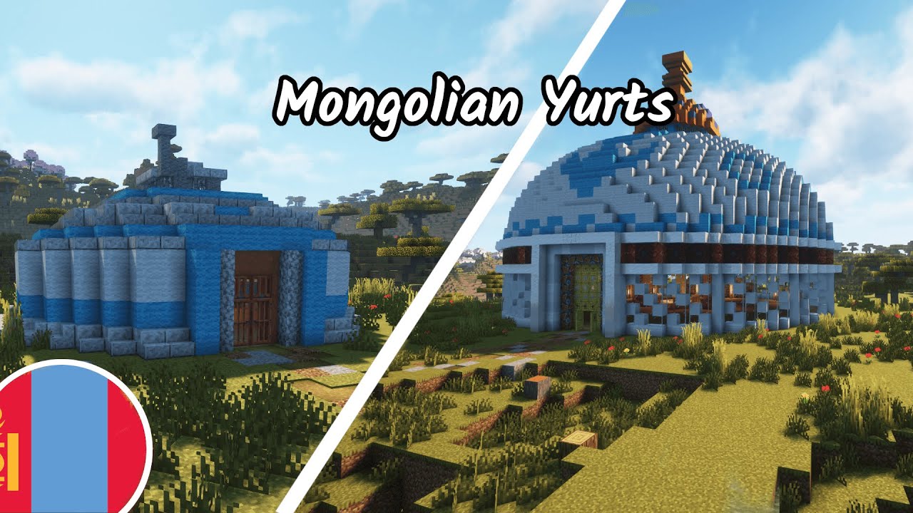Minecraft Nomad Life: Build a Majestic Mongolian Yurt!