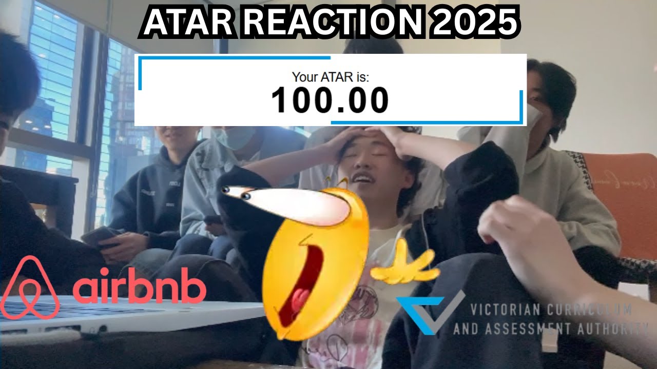 Most nonchalant ATAR reaction ever (GONE WRONG 😱) 2025 VCE