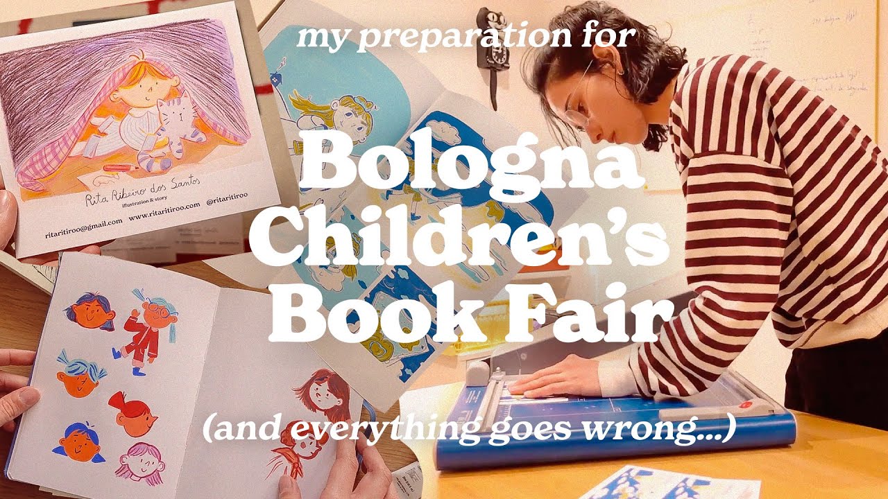 🎨An illustrator's prep for Bologna Book Fair📚 *everything* goes wrong! / Making a portfolio + more