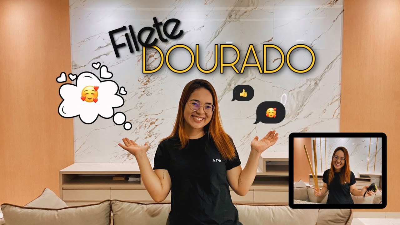 FILETE DOURADO l APLICAÇÃO l #comoaplico ? #vemcomigo