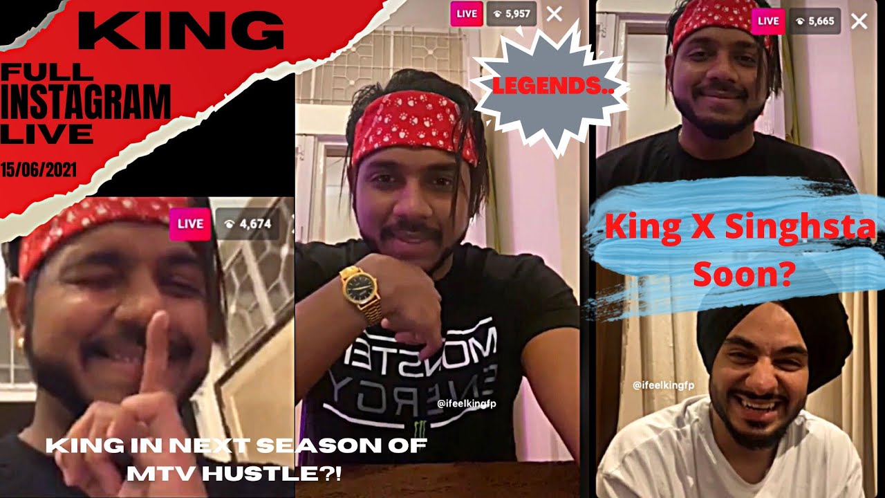 King - Full Instagram Live after 9 months on crossing 400k followers on Instagram | King live