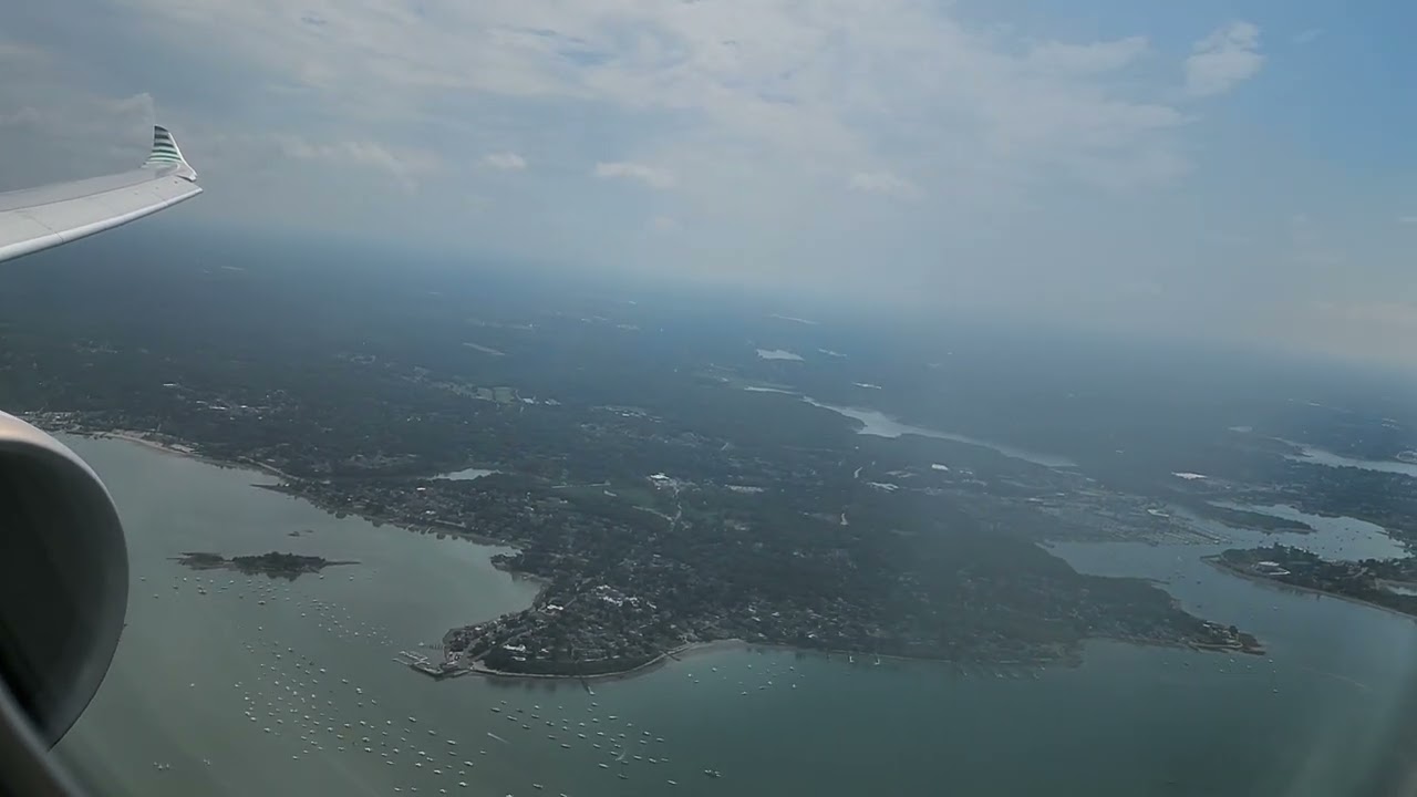 Condor Flugdienst FRA to BOS A330-900 NEO Approach, Landing and Taxi