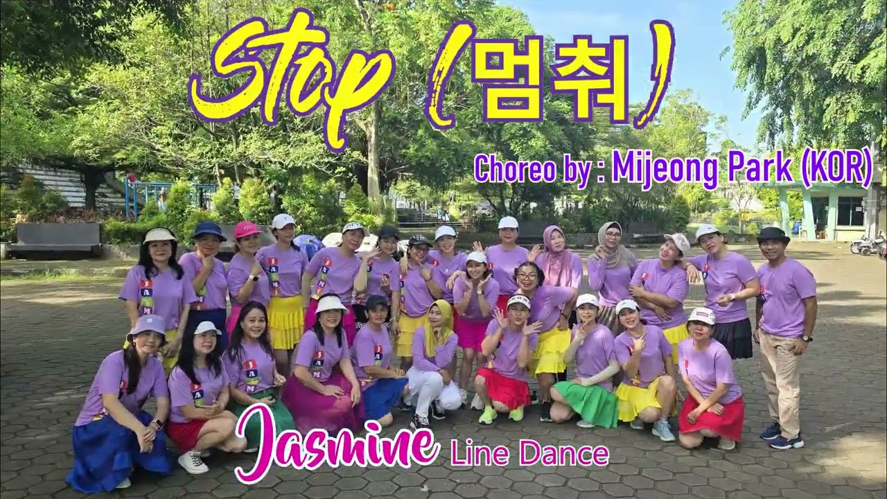 Stop Line Dance(멈춰) || Mijeong Park ( KOR ) || Jasmine Ld || Pontianak Ld 💃