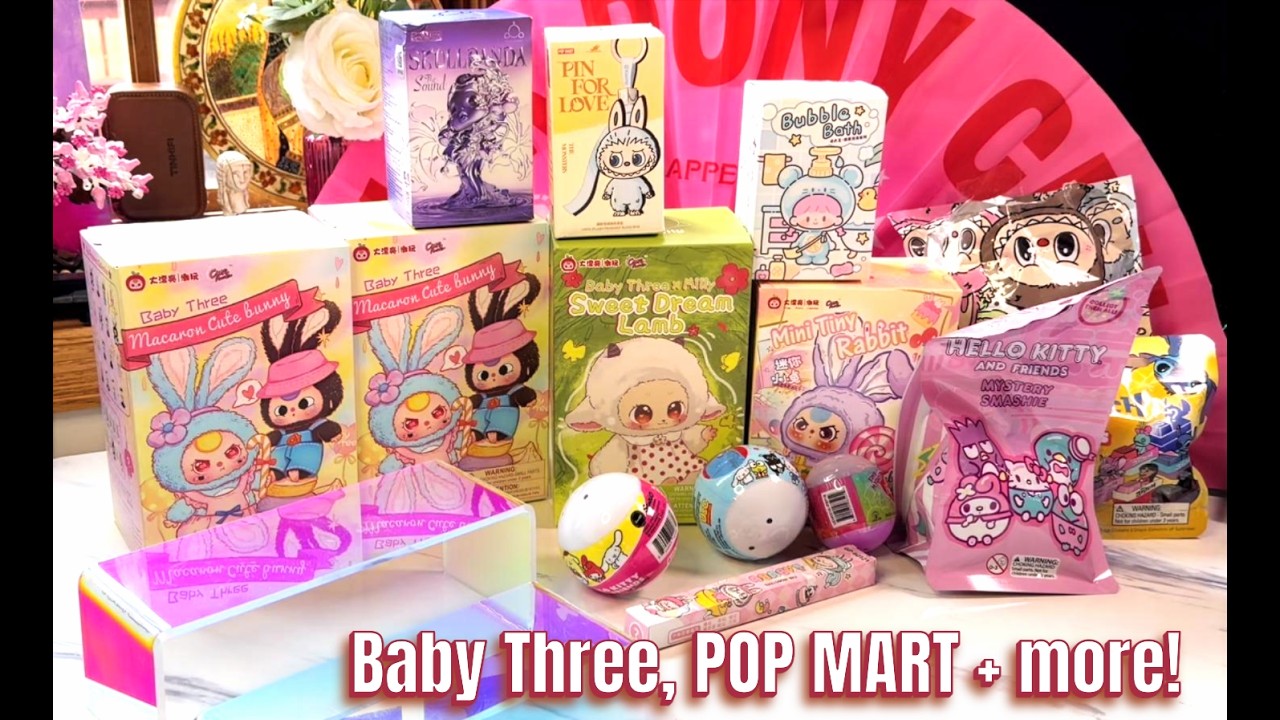 Another random blind box unboxing!  Baby Three, POP MART, Disney, Sanrio,  BB3 crying eyes finally?!