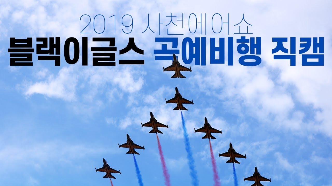 [2019 사천에어쇼] 대한민국 공군 블랙이글스의 화려한 곡예비행 직캠