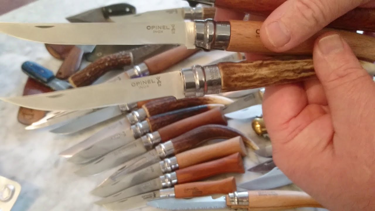 Opinel Eff 10 Hirschhorngriff und Eff 12 Buche, Eff 15 Bubinga Holz.....